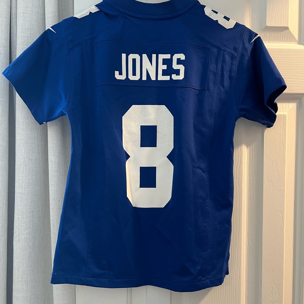 NFL NY Jones Kids Blue and White Jersey
